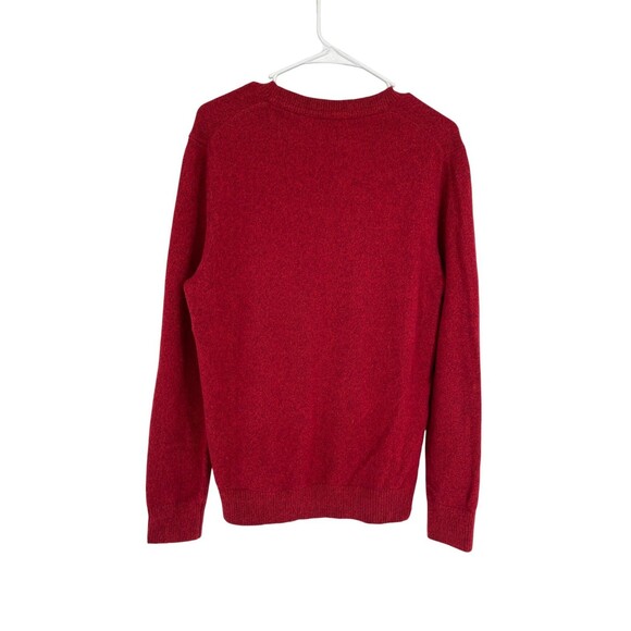 Banana Republic Sweater Men's Size Medium Red 100% Merino Wool Long Sleeve - Picture 2 of 5